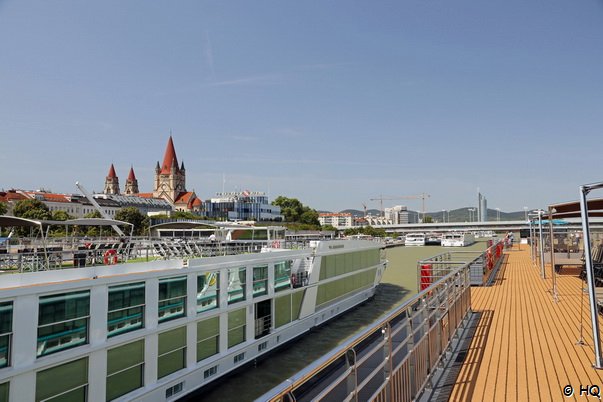 Blick vom Deck der MS Amina 