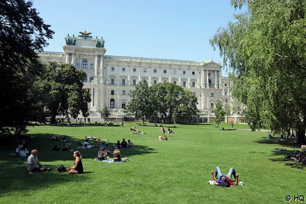 Burggarten der Hofburg in Wien