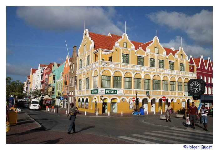 Bunte Häuser in Willemstadt - Curacao