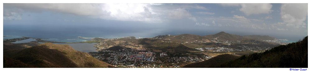 Blick vom Pic Paradis - St Maarten 