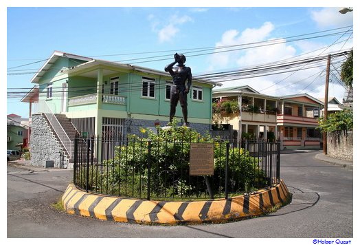 Sklaven Denkmal in Roseau Dominica Sklaven Denkmal in Roseau Dominica