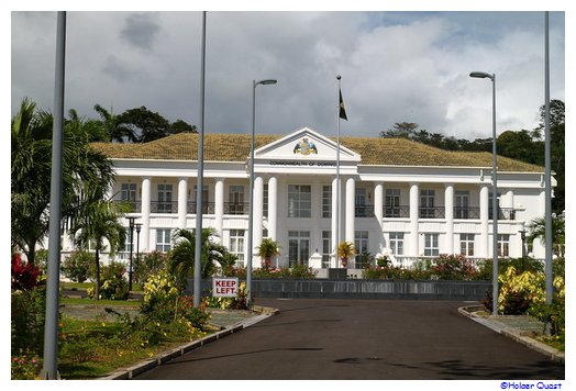 Neue Parlament Gebäude in Roseau Dominica Neue Parlament Gebäude in Roseau Dominica