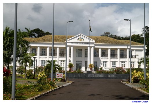 Neue Parlament Gebude in Roseau Dominica