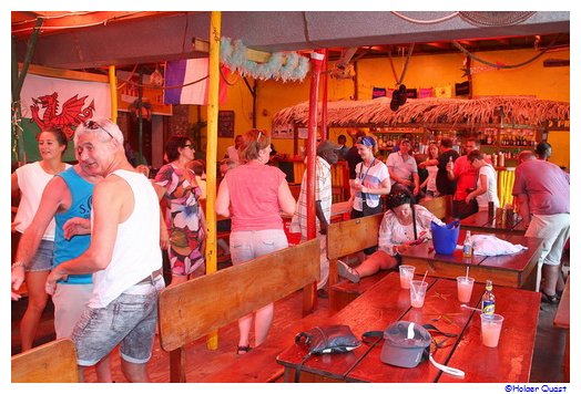 Ruins Rock Cafe in Roseau Dominica Ruins Rock Cafe in Roseau Dominica