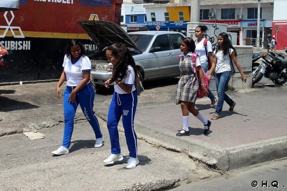 Schulkinder in  Cartagena - Kolumbien