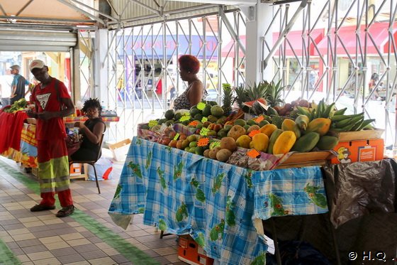 Obstverkäufer in Fort-de-France, Martinique