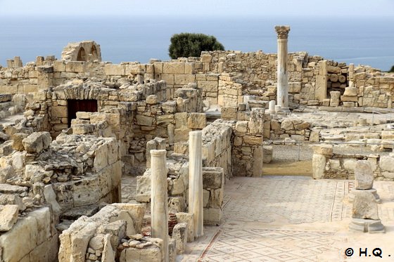 Frhchristlichen Basilika in der Ausgrabungssttte Kourion auf Zyoern