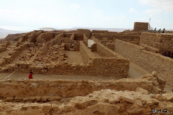 Gebäude in der Festung Masada 