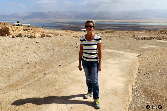 Ela in der Festung Masada