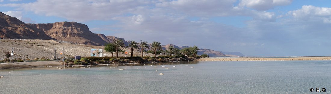 Strand in En Bokek Totes Meer  Israel