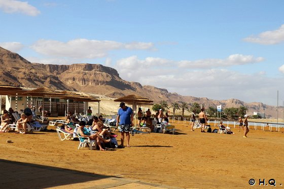 Strand in En Bokek Totes Meer  Israel