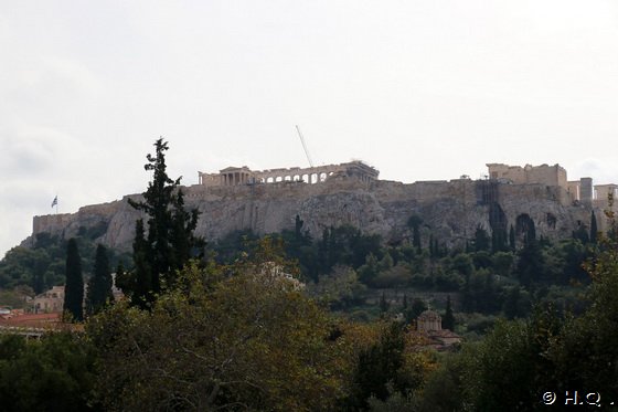 Akropolis aus der Ferne