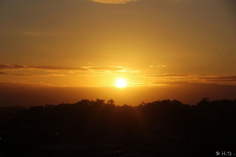 Sonnenuntergang über Puerto Limon  - Costa Rica 