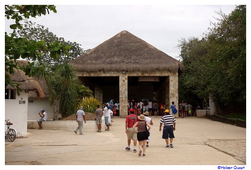 Eingang zur Ausgrabungsst�tte Tulum