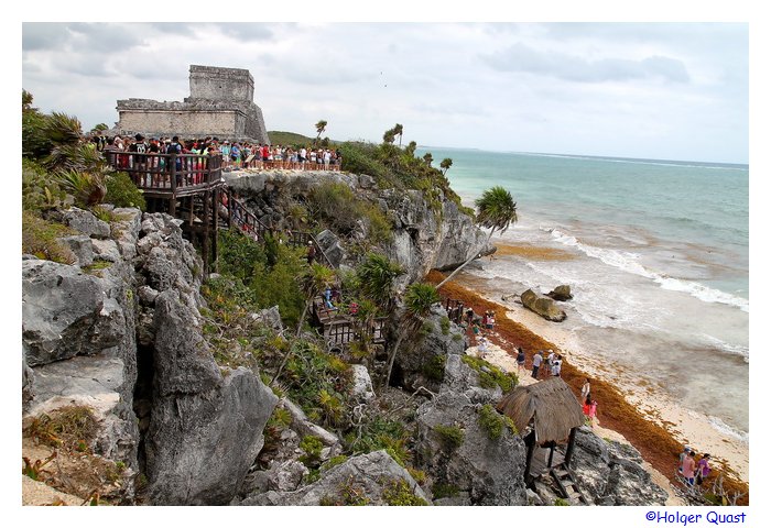 Castillo und der Golf von Mexiko in Tulum