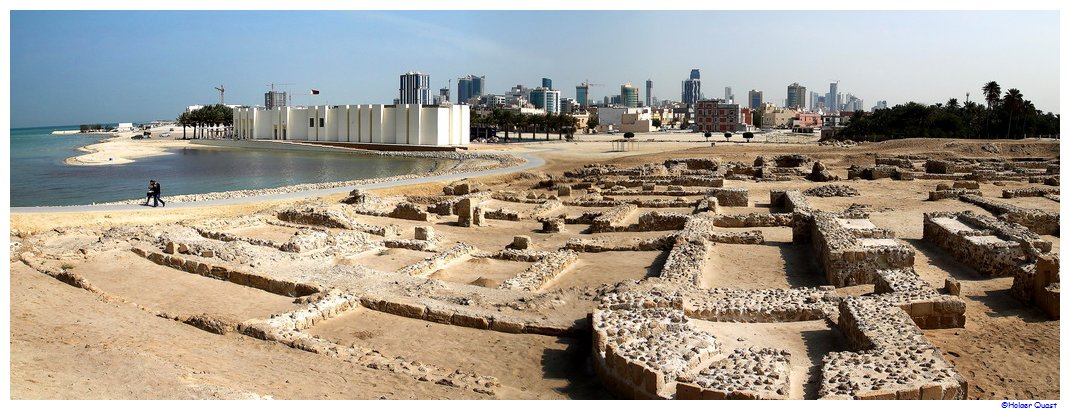 Qal'at al-Bahrain die Ausgrabungsst�tte