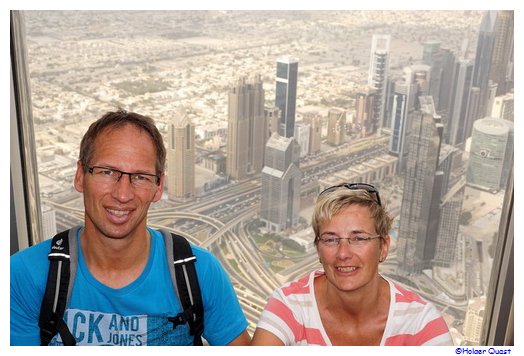 Ela und Holger auf dem Burj Khalifa