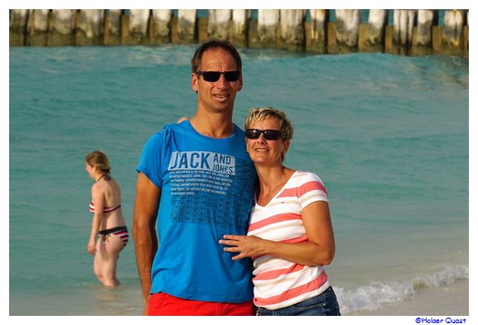 Ela und Holger am Jumeirah Beach Ela und Holger am Jumeirah Beach