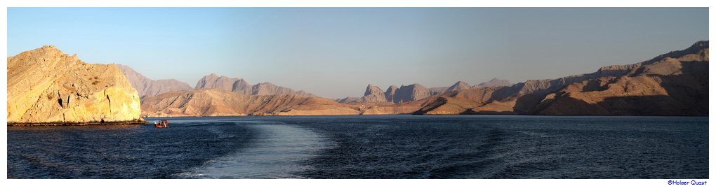 Sonnenuntergang im  Fjord Khor Ash Sham - Khasab - Oman