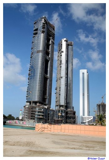 Wolkenkratzer im Bau in Abu Dhabi