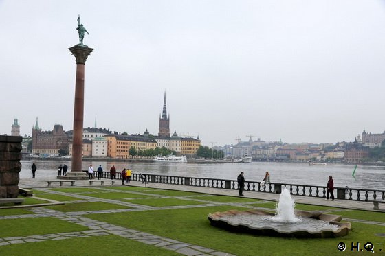 Blick vom Garten des Rathauses von Stockholm - Schweden