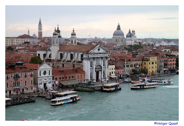 Kirche Santa Maria del Rosario bei der Ausfahrt aus Venedig