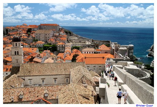 Fast geschafft, wie haben die Altstadt  von  Dubrovnik umrundet