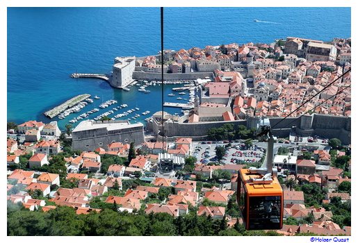 Mit der Seilbahn auf den Hausberg Dubrovniks Mit der Seilbahn auf den Hausberg Dubrovniks