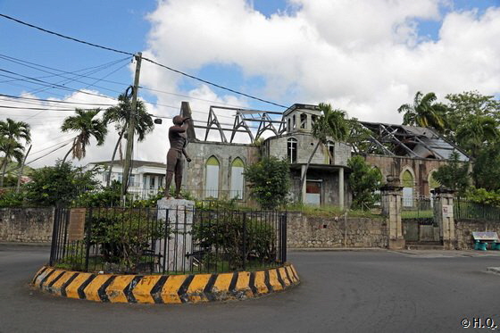 Sklaven Denkmal in Roseau auf Dominica