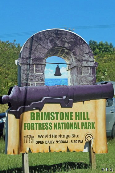 Brimstone Hill Fortress Schild