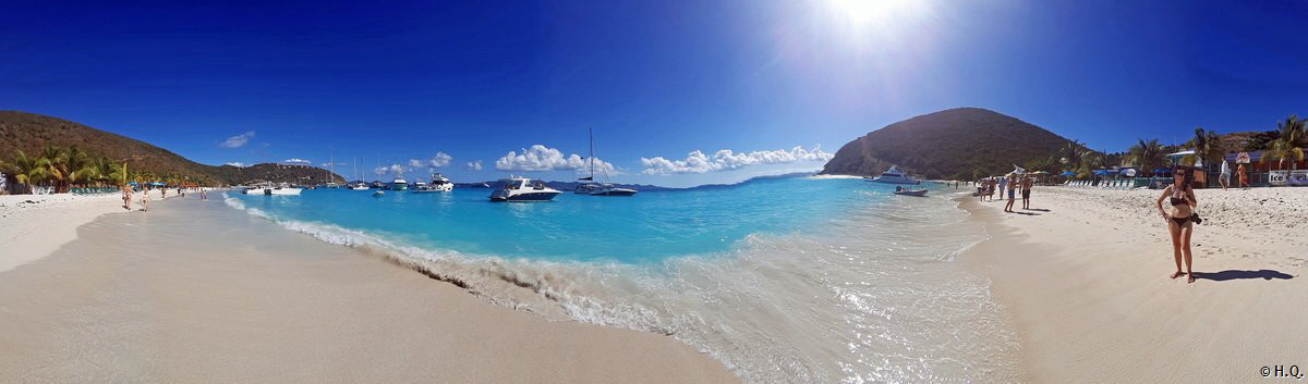 White Bay Beach auf Jost Van Dyke - British Virgin Islands White Bay Beach auf Jost Van Dyke - British Virgin Islands