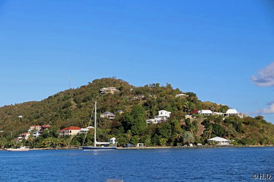 Rckfahrt an Smuggler's Cove vor bei nach Road Town Tortola