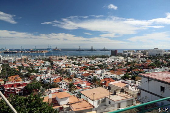Blick über den Hafen von Las Palmas de Gran Canaria Blick über den Hafen von Las Palmas de Gran Canaria