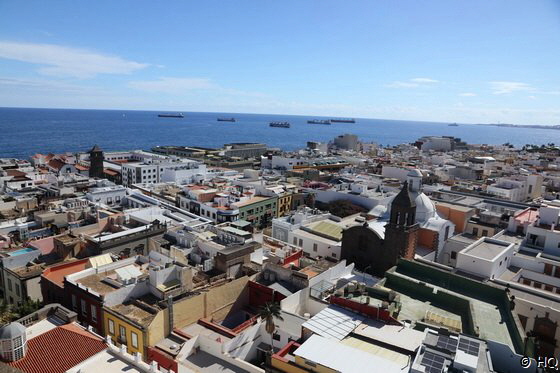 Blick von der Santa Ana Catedral de Canarias auf Las Palmas de Gran Canaria Blick von der Santa Ana Catedral de Canarias auf Las Palmas de Gran Canaria