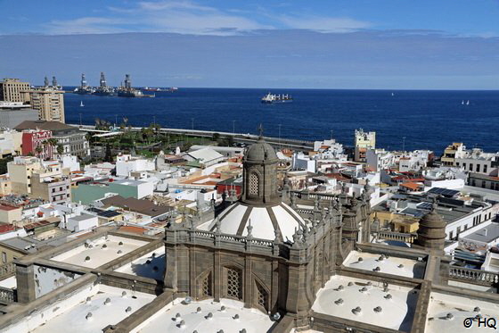 Blick von der Santa Ana Catedral de Canarias auf Las Palmas de Gran Canaria Blick von der Santa Ana Catedral de Canarias auf Las Palmas de Gran Canaria