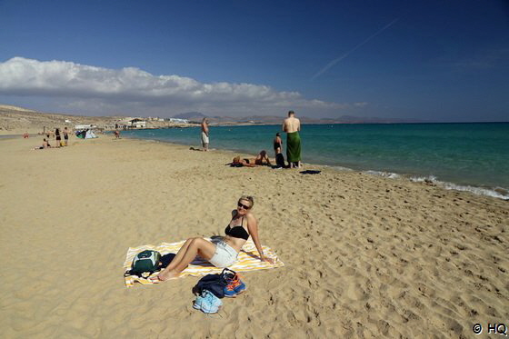 Ela an der Playa de Sotavento auf Fuerteventura Ela an der Playa de Sotavento auf Fuerteventura