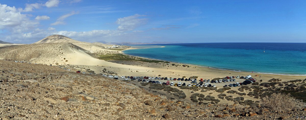 Mirador del Salmo - Blick auf die Playa de Sotavento de Jandía auf Fuerteventura Mirador del Salmo - Blick auf die Playa de Sotavento de Jandía auf Fuerteventura