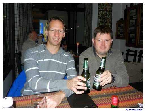 Peter und Holger im Brauhaus Swakopmund