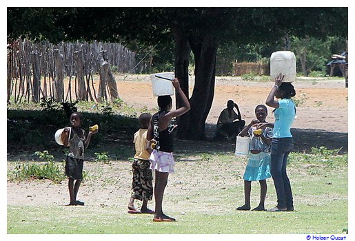 Frischwasser Ausgabe Namibia