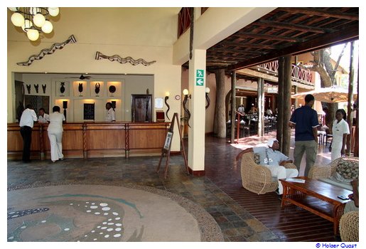 Rezeption der Chobe Safari Lodge - Kasane Rezeption der Chobe Safari Lodge - Kasane