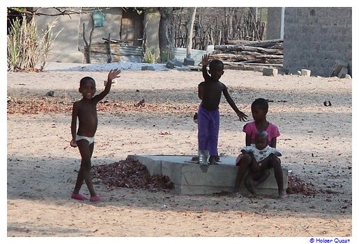 Freundliche kinder in Botswana
