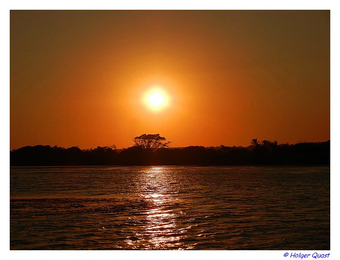 Sonnenuntergang St. Lucia Lake
