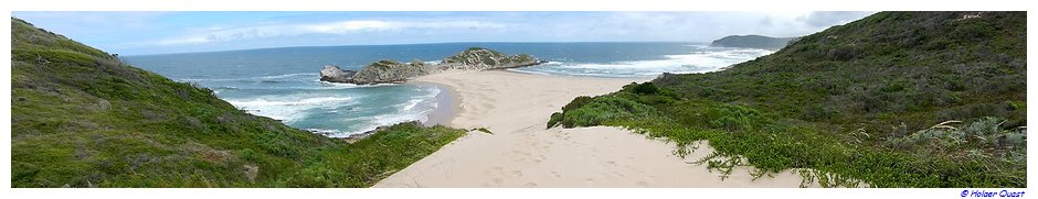 Blick auf The Island in der Robberg Nature Reserve 