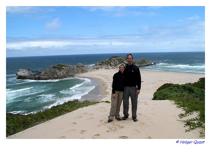 Ela und Holger in der Robberg Nature Reserve 