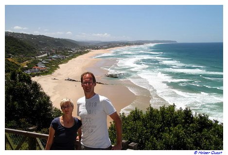 Ela und Holger am Dolphins Point - Wilderness