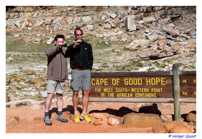Prost Peter und Holger am Cape of the Good Hope Prost Peter und Holger am Cape of the Good Hope